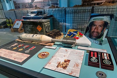 A permanent exhibit at the RCA Museum honouring Lt. William Turner, an officer in the Canadian Army Reserve who served in Afghanistan. Turner and three other Canadian soldiers were killed by an IED near Gumbad in April 2006. (Chelsea Kemp/The Brandon Sun)