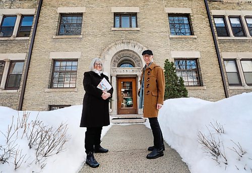 RUTH BONNEVILLE / WINNIPEG FREE PRESS

ENT - Osborne history

Place: Wardlaw Apartments

Photos of Susan Algie and husband James Wagner with their recently published book in front of a classic building in Osborne, the Wardlaw Apartments.

Susan Algie and husband James Wagner have recently published a history book and walking tour about Osborne Village for the Winnipeg Architecture Foundation. The book features popular landmarks and little known gems in the city&#x573; densest.

Eva Wasney

March 17th,  2022
