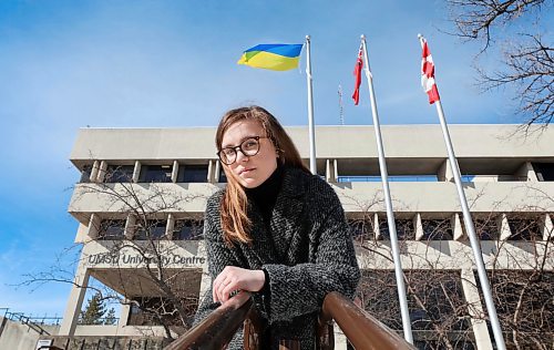 RUTH BONNEVILLE / WINNIPEG FREE PRESS

LOCAL - UKRAINIAN STUDENT

Portrait of  Anna Shypilova, Ukrainian student studying at the  U of M  and has immediate family in  Kiev she is anxious about. 

Story: The University of Manitoba put out calls out to alum to raise funds for its emergency bursaries and food bank, in response to concerns from Eastern European students who cannot access their bank accounts right now. Approximately 40 students self-identify as Ukrainian. Some of them, including Science student Anna Shypilova can no longer use their debit cards. Anna has accessed the student food bank, but she doesn&#x2019;t know how she&#x2019;ll pay for the spring term. Aside from the usual student anxieties of studying and exams, she is also anxious about all of her loved ones who remain in Kiev. MAGGIE

See Maggie's story.

March 23rd,  2022
