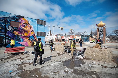 Daniel Crump / Winnipeg Free Press. Members of Bear Clan Patrol search an area near Selkirk Ave for 10-year-old Brody Bruce. Bruce was last seen on Tuesday, March 29, in St. Vital. April 2, 2022.