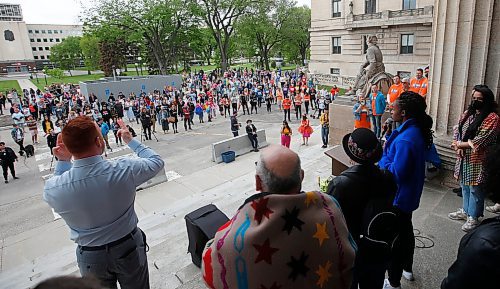 JOHN WOODS / WINNIPEG FREE PRESS
People take part in the Pride rally in downtown Winnipeg Sunday, June 5, 2022. 

Re: gabby