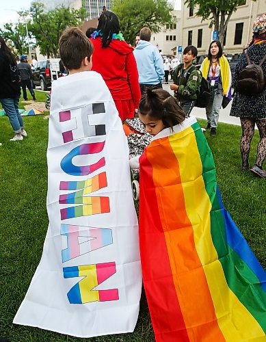 JOHN WOODS / WINNIPEG FREE PRESS
People take part in the Pride Parade in downtown Winnipeg Sunday, June 5, 2022. 

Re: gabby