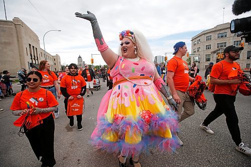 JOHN WOODS / WINNIPEG FREE PRESS
People take part in the Pride Parade in downtown Winnipeg Sunday, June 5, 2022. 

Re: gabby