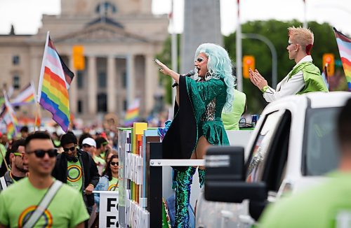 JOHN WOODS / WINNIPEG FREE PRESS
People take part in the Pride Parade in downtown Winnipeg Sunday, June 5, 2022. 

Re: gabby