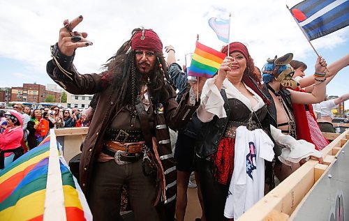 JOHN WOODS / WINNIPEG FREE PRESS
People take part in the Pride Parade in downtown Winnipeg Sunday, June 5, 2022. 

Re: gabby