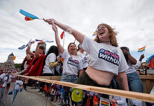 JOHN WOODS / WINNIPEG FREE PRESS
People take part in the Pride Parade in downtown Winnipeg Sunday, June 5, 2022. 

Re: gabby