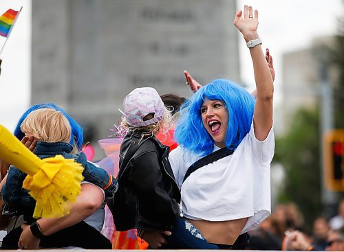 JOHN WOODS / WINNIPEG FREE PRESS
People take part in the Pride Parade in downtown Winnipeg Sunday, June 5, 2022. 

Re: gabby