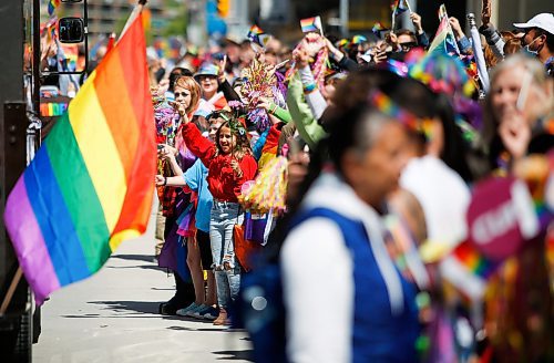 JOHN WOODS / WINNIPEG FREE PRESS
People take part in the Pride Parade in downtown Winnipeg Sunday, June 5, 2022. 

Re: gabby