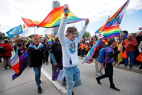 JOHN WOODS / WINNIPEG FREE PRESS
People take part in the Pride Parade in downtown Winnipeg Sunday, June 5, 2022. 

Re: gabby