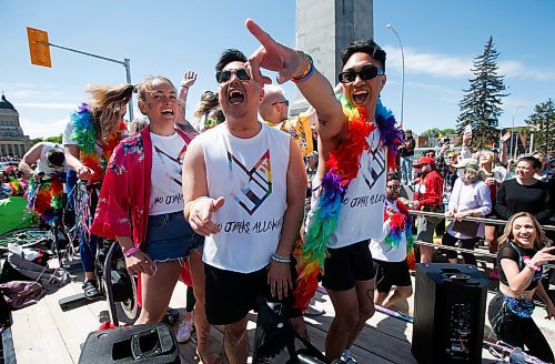 JOHN WOODS / WINNIPEG FREE PRESS
People take part in the Pride Parade in downtown Winnipeg Sunday, June 5, 2022. 

Re: gabby