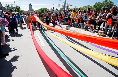 JOHN WOODS / WINNIPEG FREE PRESS
People take part in the Pride Parade in downtown Winnipeg Sunday, June 5, 2022. 

Re: gabby