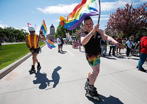 JOHN WOODS / WINNIPEG FREE PRESS
People take part in the Pride Parade in downtown Winnipeg Sunday, June 5, 2022. 

Re: gabby