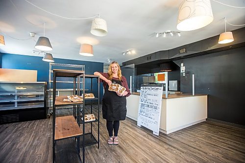 MIKAELA MACKENZIE / WINNIPEG FREE PRESS

Michelle Wierda, owner of The Butter Tart Lady, poses for a portrait in her new space on Ness in Winnipeg on Tuesday, June 7, 2022.  For Gabby story.
Winnipeg Free Press 2022.