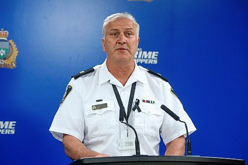 MIKE DEAL / WINNIPEG FREE PRESS
Police Inspector George Labossiere talks about the new presentations that they are putting together for the public about sexual abuse in sport. 
See Chris Kitching story  
220912 - Monday, September 12, 2022.