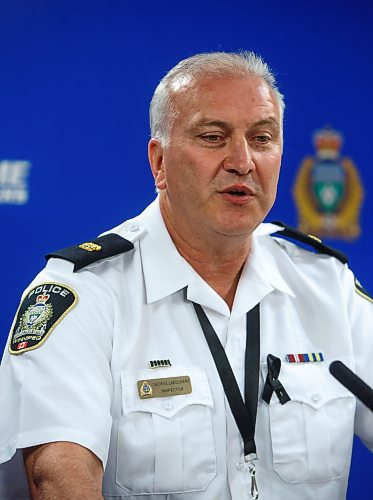 MIKE DEAL / WINNIPEG FREE PRESS
Police Inspector George Labossiere talks about the new presentations that they are putting together for the public about sexual abuse in sport. 
See Chris Kitching story  
220912 - Monday, September 12, 2022.