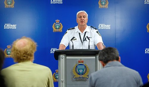 MIKE DEAL / WINNIPEG FREE PRESS
Police Inspector George Labossiere talks about the new presentations that they are putting together for the public about sexual abuse in sport. 
See Chris Kitching story  
220912 - Monday, September 12, 2022.