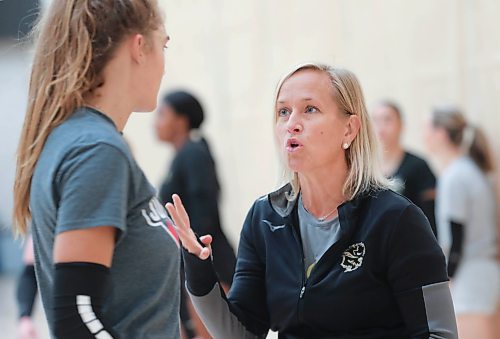 RUTH BONNEVILLE / WINNIPEG FREE PRESS

SPORTS - U of M volleyball coach 

Michelle Sawatzky-Koop  an assistant coach with U of M women&#x573; team, coaches team at 
Investors Group athletic Centre, U of M Tuesday.  

For story on her Manitoba Sports Hall of Fame induction.


Sept 13th,  2022
