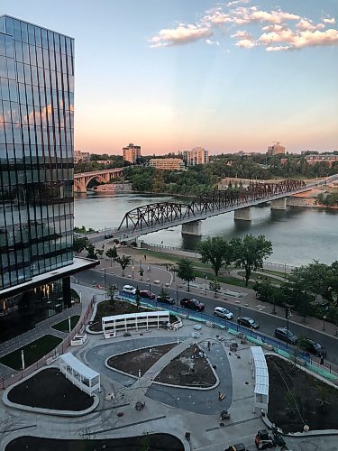 Photos by Taylor Allen / Winnipeg Free Press
The view from the Alt Hotel highlights the beauty of Saskatoon.
