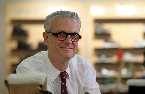 RUTH BONNEVILLE / WINNIPEG FREE PRESS

Portraits of Brian Scharfstein, President, Canadian Footwear in his store for in house ad.

. 

October 19, 2016