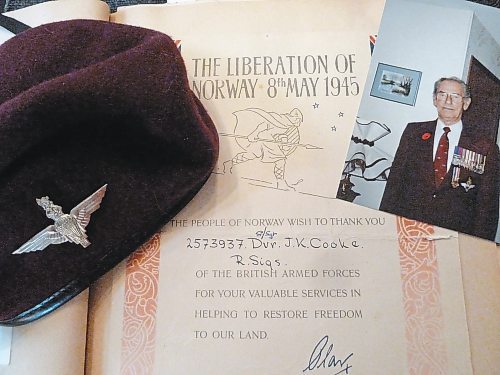 Photos by Laurie Mustard / Winnipeg Free Press
The Red Beret John Cooke wore each November 11 at the Cenotaph.