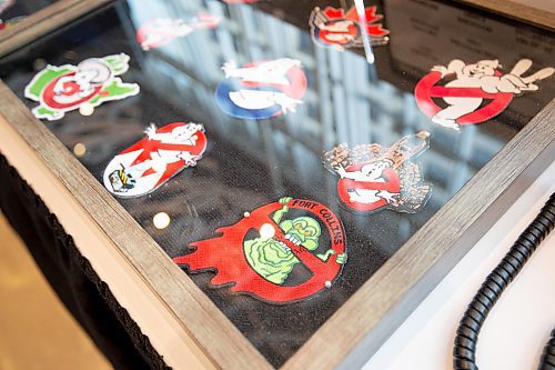 Mike Sudoma / Winnipeg Free Press
Patches from other Ghostbusters groups from all over Canada on display at Winnipeg Ghostbusters' booth at Comic Con Saturday afternoon
October 30, 2021