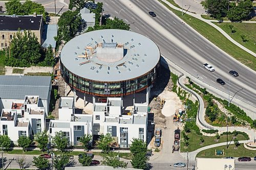 MIKE DEAL / WINNIPEG FREE PRESS

The 62M Condos or the &quot;flying saucer&quot; in Downtown Winnipeg.

160628 - Tuesday, June 28, 2016