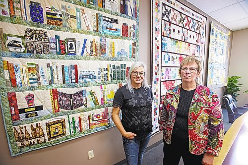 MIKE DEAL / WINNIPEG FREE PRESS

Jennifer P Wiebe (left) and Heather Stone (right) at the North Norfolk MacGregor Regional Library where five of the seven quilts are on display.

Seven ladies, all originally from MacGregror Manitoba have a quilting circle. During the pandemic they didn't gather under one roof but passed boxes of quilt pieces from one residence to the next. This resulted in seven quilts, five of which are on display at MacGregor Library. They have printed notecards which are on sale; money raised from these sales will be donated to a charity. 

See Anucyia's story

211123 - Tuesday, November 23, 2021.
