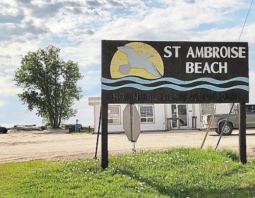 RUTH BONNEVILLE / WINNIPEG FREE PRESS



Local - St. Ambroise Beach



Photo of sign when you arrive at the beach with provincial park  lettering blacked out.  



For Kevin Rollason's story on how the province is  selling or leasing out Manitoba parks.  



June 07, 2021