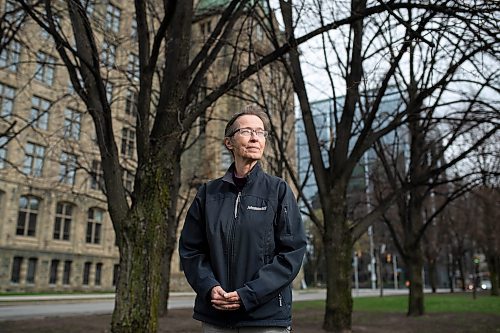 Catherine Latimer, executive director of the John Howard Society of Canada, outside the Supreme Court of Canada, on Friday, April 16, 2021. (Justin Tang for Winnipeg Free Press)