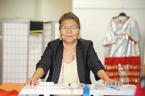 MIKE SUDOMA / Winnipeg Free Press

April Tawipisim, owner of Turtle Woman Indigenous Wear, a clothing shop specializing in Indigenous wear and jewelry. located at 1116 Portage Avenue.

August 26, 2021