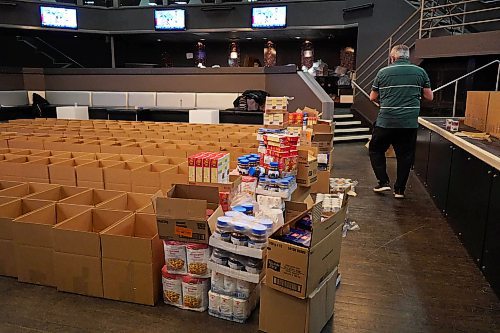 Courtesy of Ma Mawi
More than a hundred volunteers answered that call Saturday morning for the 20th annual Christmas hamper drive from Ma Mawi Wi Chi Itata Centre, packing up and dropping off 200 hampers for Winnipeg families in need. Dec. 18, 2021. For Katie May story. Winnipeg Free Press.