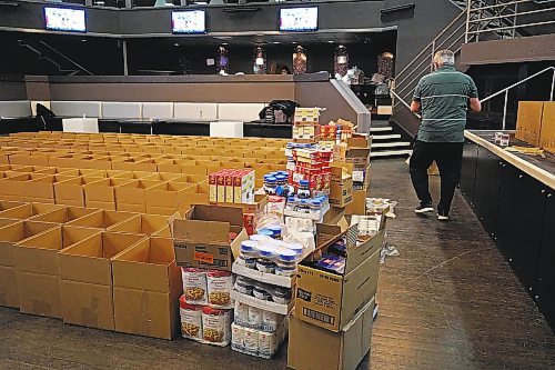 Courtesy of Ma Mawi
More than a hundred volunteers answered that call Saturday morning for the 20th annual Christmas hamper drive from Ma Mawi Wi Chi Itata Centre, packing up and dropping off 200 hampers for Winnipeg families in need. Dec. 18, 2021. For Katie May story. Winnipeg Free Press.