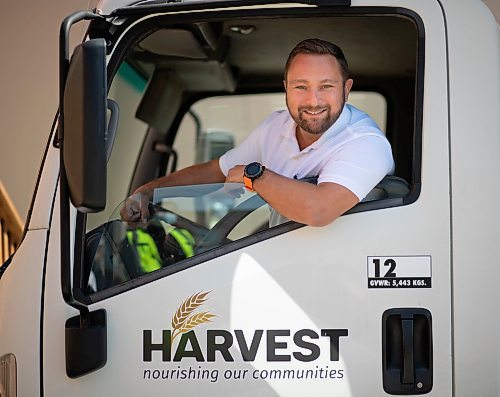 JESSICA LEE/WINNIPEG FREE PRESS



Harvest CEO Vince Barletta poses for a portrait in a Harvest Manitoba truck on September 7, 2021 at the Harvest Manitoba headquarters in Winnipeg. Barletta starts his new role on September 28, 2021.



Reporter: Gabrielle
