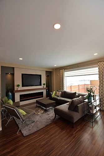 Photos by Todd Lewys / Winnipeg Free Press
The elegant family room is a spectacular yet functional space.