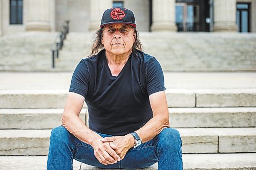 MIKAELA MACKENZIE / WINNIPEG FREE PRESS



Vince Fontaine, an Ojibway musician and lead singer of Eagle &amp; Hawk and Indian City, poses for a portrait on the legislative grounds in Winnipeg on Monday, July 12, 2021. He is one of several local Indigenous artists sharing their thoughts on what should replace the toppled statue of Queen Victoria at the Manitoba Legislative Building. For Eva Wasney story.

Winnipeg Free Press 2021.