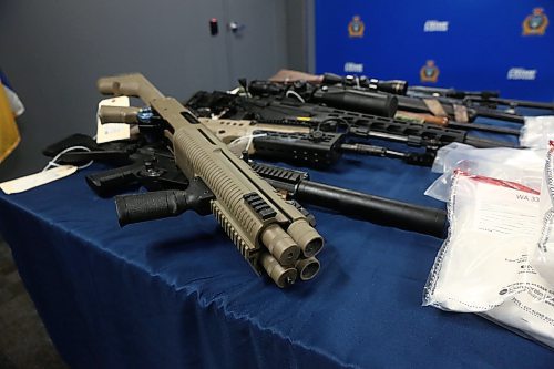 MIKE DEAL / WINNIPEG FREE PRESS
Winnipeg Police Service seized items from Operation Phoenix.