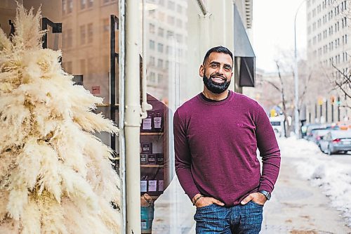 MIKAELA MACKENZIE / WINNIPEG FREE PRESS



Obby Khan, co-founder of GoodLocal, poses for a portrait in the new storefront in the Exchange District in Winnipeg on Tuesday, Nov. 30, 2021. For Gabby story.

Winnipeg Free Press 2021.