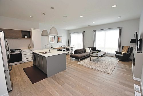 Photos by Todd Lewys / Winnipeg Free Press
Stylish yet functional, the great room is well-suited to entertaining. 