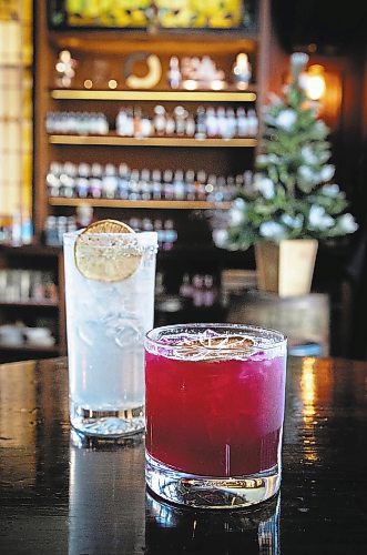 JESSICA LEE / WINNIPEG FREE PRESS



Zero-proof drinks are photographed on January 20, 2022 at Patent 5. On the left is the &#x201c;Young Grasshopper&#x201d; and on the right is the &#x201c;Violet Beauregard&#x201d;.



Reporter: Declan