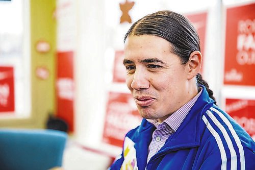 MIKAELA MACKENZIE / WINNIPEG FREE 

Robert-Falcon Ouellette, the Liberal candidate for Winnipeg Centre, at his campaign headquarters in Winnipeg on Tuesday, Oct. 15, 2019. For Larry Kusch story.

Winnipeg Free Press 2019.