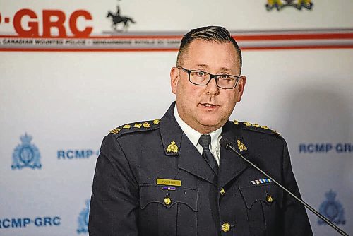 Chief Supt. Rob Hill said the “extensive” and “complex” investigation, involving law enforcement and government agencies in Canada, the U.S. and India, will go on for months. (Jesse Boily/Winnipeg Free Press)
