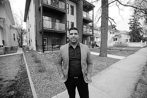 JOHN WOODS / WINNIPEG FREE PRESS

Nigel Furgus, president of Paragon Design Build, is photographed outside one of their recent infill builds on McMillan Avenue in Winnipeg Monday, April 19, 2021. Furgus says last minute changes to the city&#x2019;s residential infill strategy blindsided the industry and would notably restrict development.



Reporter: ?