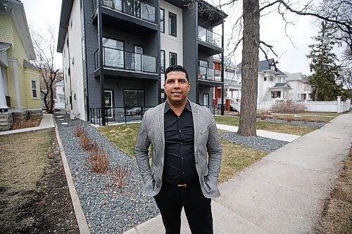 JOHN WOODS / WINNIPEG FREE PRESS

Nigel Furgus, president of Paragon Design Build, is photographed outside one of their recent infill builds on McMillan Avenue in Winnipeg Monday, April 19, 2021. Furgus says last minute changes to the city’s residential infill strategy blindsided the industry and would notably restrict development.



Reporter: ?