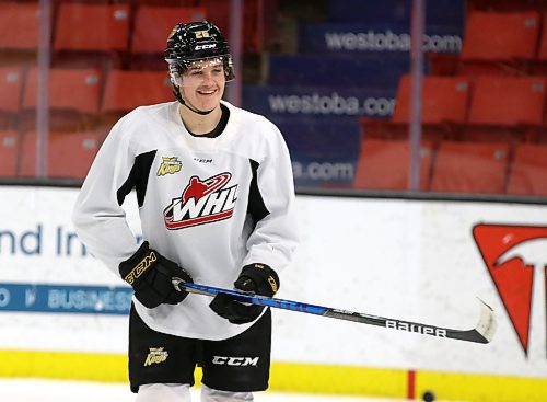 Brandon Wheat Kings forward Trae Johnson has played up and down the lineup in his rookie season in the Western Hockey League. (Perry Bergson/The Brandon Sun)
