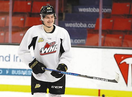 Brandon Wheat Kings forward Trae Johnson has played up and down the lineup in his rookie season in the Western Hockey League. (Perry Bergson/The Brandon Sun)