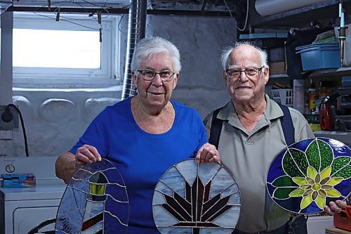 Vivian and Raymond Bazin started their stained-glass workshop in 1996. The couple felt it was a hobby worth pursuing based on Raymond's handiwork as a mechanic and have continued their passion ever since. (Joseph Bernacki/The Brandon Sun)