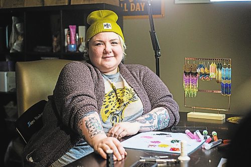 MIKAELA MACKENZIE / WINNIPEG FREE PRESS



Bead N Butter owner Jessie Pruden poses for a portrait in her home studio in Winnipeg on Tuesday, Nov. 2, 2021. For Dave Sanderson story.

Winnipeg Free Press 2021.