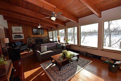 Photos by Todd Lewys / Winnipeg Free Press
The living room offers a sunny south exposure and gorgeous river views.