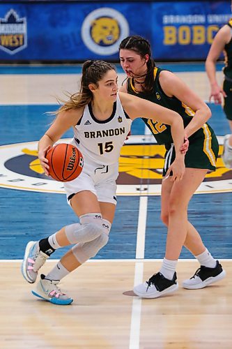 Adrianna Proulx joined the Bobcats women's basketball team in 2016 and plays her final home game at the Healthy Living Centre tonight. (Chelsea Kemp/The Brandon Sun)
