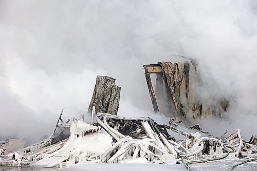 Brandon Sun 17022022

Firefighters continued to douse hot spots at an under-construction apartment complex on Victoria Avenue at 42nd St. late Thursday afternoon after the build burned to the ground Thursday morning. (Tim Smith/The Brandon Sun)